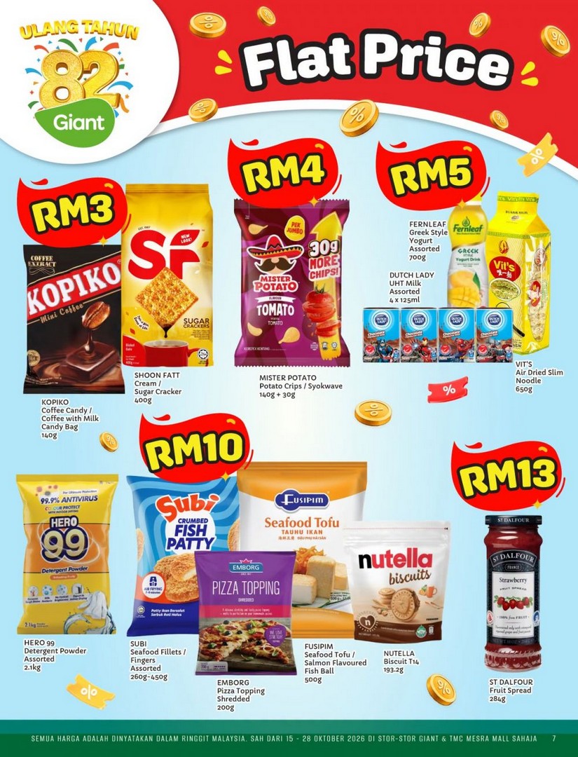 Giant-82nd-Anniversary-Promotion-Catalogue-7 15-28 October 2026: Giant: 82nd Anniversary Promotion Catalogue – Buy 2nd at 50% OFF, Grocery Deals and Special Offers at Giant & TMC Mesra Mall