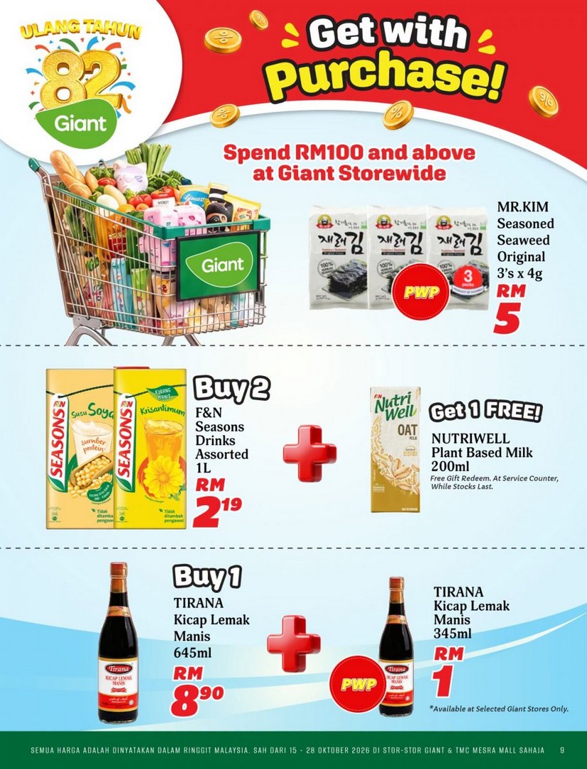 Giant-82nd-Anniversary-Promotion-Catalogue-9 15-28 October 2026: Giant: 82nd Anniversary Promotion Catalogue – Buy 2nd at 50% OFF, Grocery Deals and Special Offers at Giant & TMC Mesra Mall