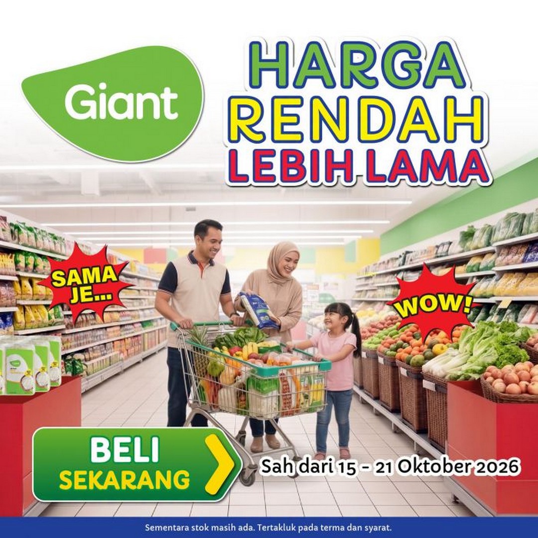 Giant-Malaysia-Harga-Rendah-Lebih-Lama-Promotion 15-21 October 2026: Giant Malaysia: Harga Rendah Lebih Lama Promotion – Enjoy Everyday Low Prices on Rice, Cooking Oil, Milk, Snacks and Household Essentials