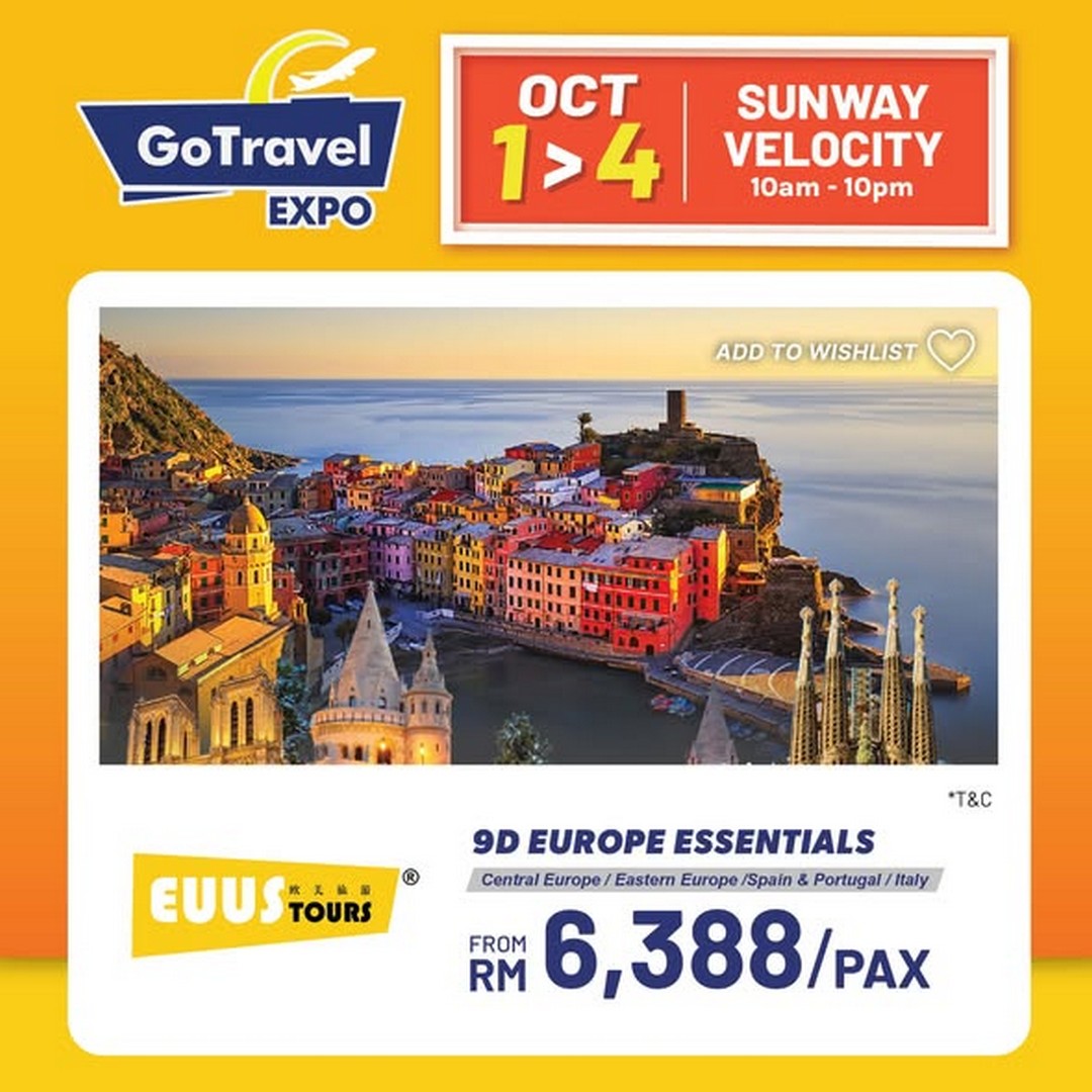 GoTravel-Expo-Travel-Promotion-at-Sunway-Velocity 1–4 October 2026: GoTravel Expo: Travel Promotion at Sunway Velocity with Holiday Packages from BESTOUR EU-US Sdn Bhd