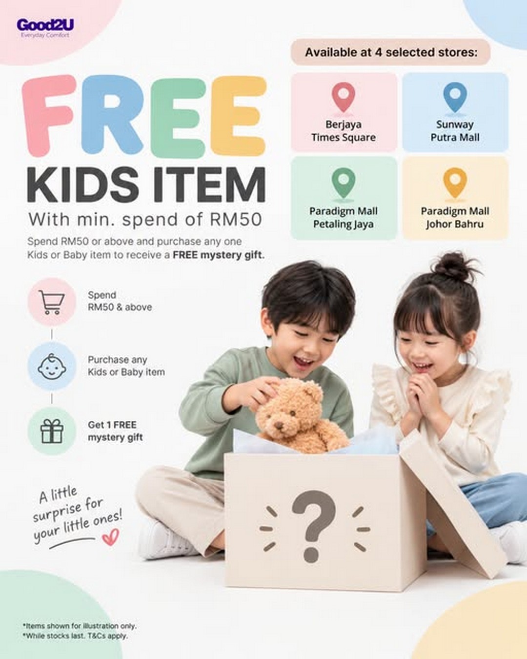 Good2U-Kids-Baby-Free-Mystery-Gift-Promotion 28 September–11 October 2026: Good2U: Kids & Baby Free Mystery Gift Promotion with RM50 Spend at Selected Stores