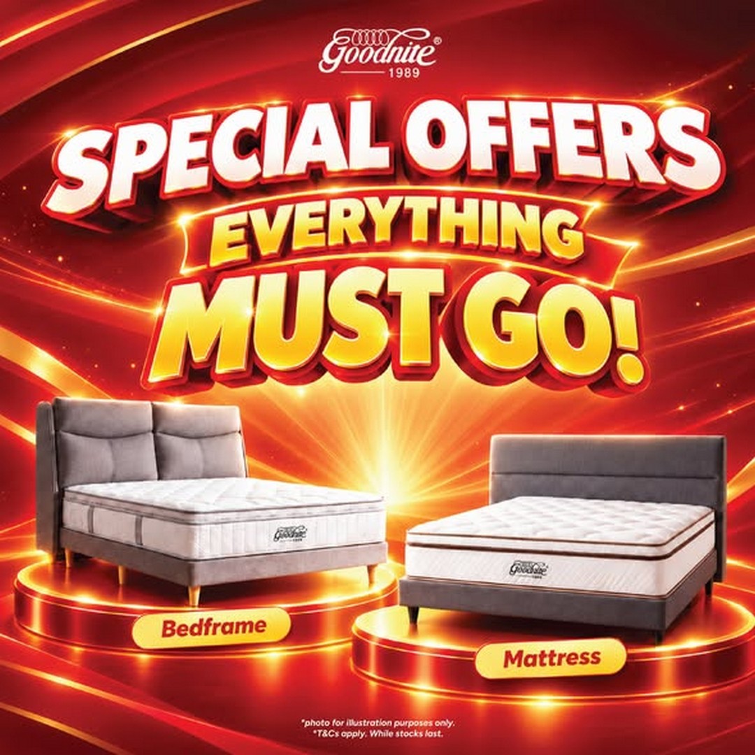 Goodnite-Malaysia-Warehouse-Sale-1 29 October–1 November 2026: Goodnite Malaysia Warehouse Sale – 4 Days of Mattress, Bedframe, Sofa, Dining Set, Bedding and Home Furnishing Deals
