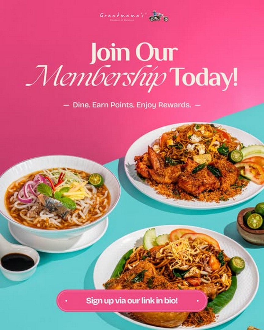 Grandmamas-Malaysia-Membership-Promotion-3 27 October 2026 onwards: Grandmama’s Malaysia Membership Promotion – Enjoy Up to RM80 OFF, Free Coffee, Tea, Teh Tarik and Birthday Desserts