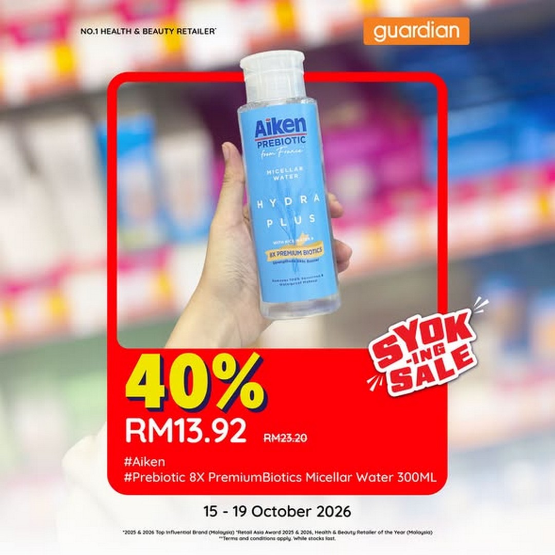 Guardian-Malaysia-Skin-Care-Promotion-with-Up-to-40-OFF-1 15-19 October 2026: Guardian Malaysia: Skin Care Promotion with Up to 40% OFF, RM12 App Discount and MYguardianRewards Bonuses
