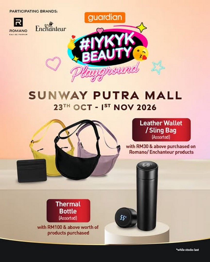 Guardian-Malaysia-–-Romano-Enchanteur-Luxe-Elixir-de-Parfum-1 23 October–1 November 2026: Guardian Malaysia – Romano & Enchanteur Luxe Elixir de Parfum Launch and Exclusive Free Gifts with Purchase at Sunway Putra Mall