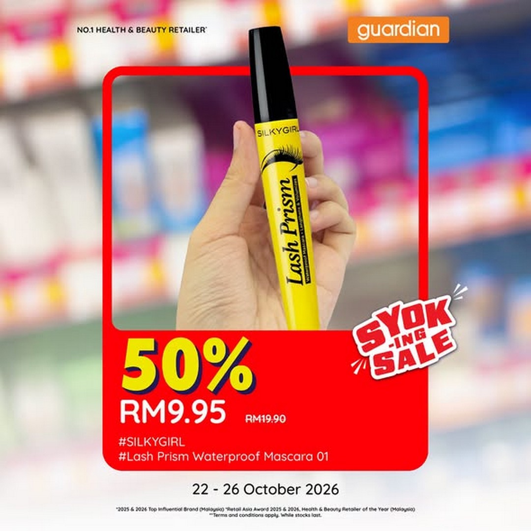 Guardian-Malaysia-–-SILKYGIRL-Cosmetics-50-OFF-Sale-1 22–26 October 2026: Guardian Malaysia – SILKYGIRL Cosmetics 50% OFF Sale, Beauty Bargains, App Discounts and MYguardianRewards Points