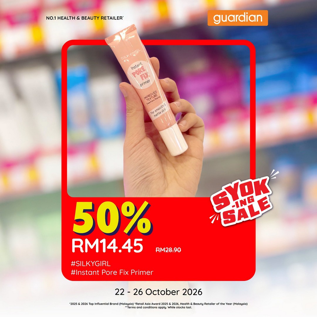 Guardian-Malaysia-–-SILKYGIRL-Cosmetics-50-OFF-Sale-6 22–26 October 2026: Guardian Malaysia – SILKYGIRL Cosmetics 50% OFF Sale, Beauty Bargains, App Discounts and MYguardianRewards Points