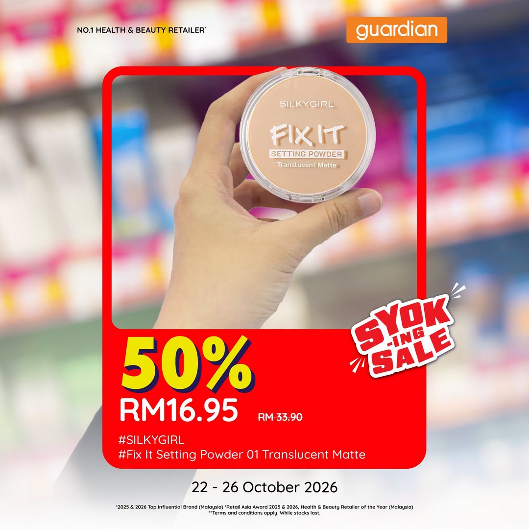Guardian-Malaysia-–-SILKYGIRL-Cosmetics-50-OFF-Sale-8 22–26 October 2026: Guardian Malaysia – SILKYGIRL Cosmetics 50% OFF Sale, Beauty Bargains, App Discounts and MYguardianRewards Points