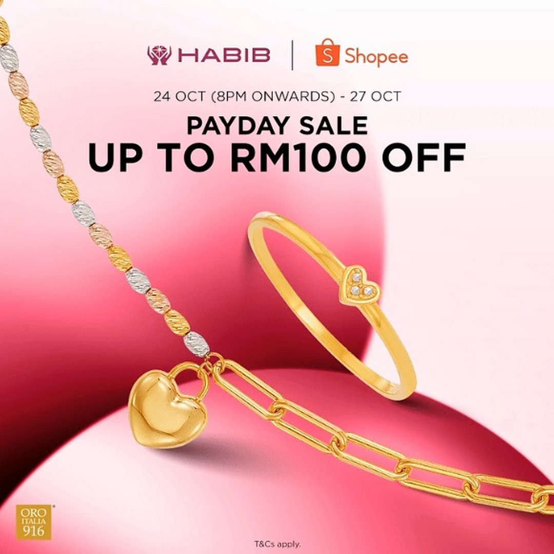 HABIB-x-Shopee-25.10-Payday-Sale 24–27 October 2026: HABIB x Shopee 25.10 Payday Sale – Shop Jewellery Online and Find Special Gift Ideas from 8PM on 24 October