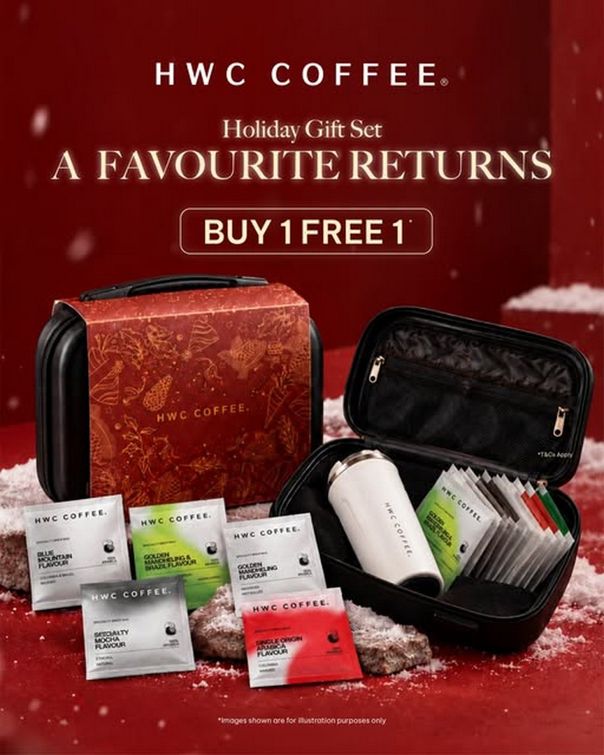 HWC-Coffee-Malaysia-Holiday-Gift-Set-Buy-1-Free-1-Promotion 19 October–31 December 2026: HWC Coffee Malaysia Holiday Gift Set Buy 1 Free 1 Promotion at RM159 – Double the Coffee Gift Joy for the Year-End Holidays