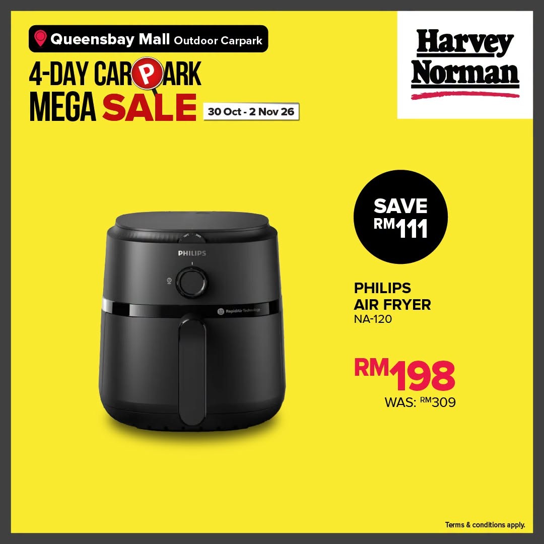 Harvey-Norman-Malaysia-4-Day-Carpark-Mega-Sale-4 30 October-2 November 2026: Harvey Norman Malaysia 4-Day Carpark Mega Sale, Up to 80% Off at Queensbay Mall Penang