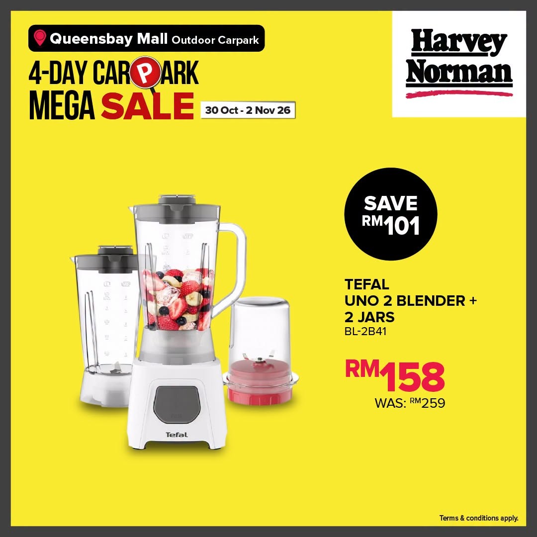 Harvey-Norman-Malaysia-4-Day-Carpark-Mega-Sale-5 30 October-2 November 2026: Harvey Norman Malaysia 4-Day Carpark Mega Sale, Up to 80% Off at Queensbay Mall Penang