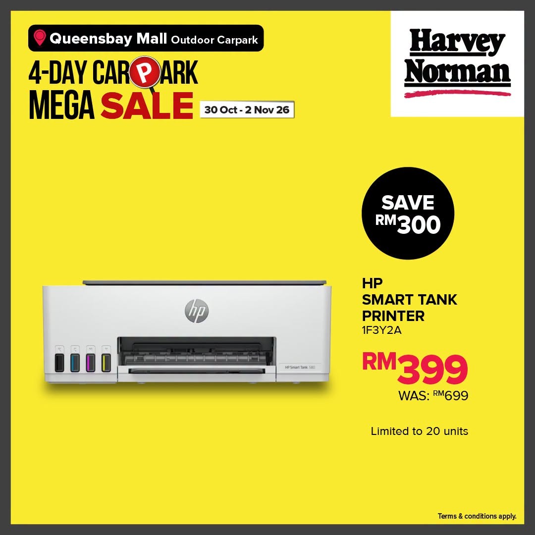 Harvey-Norman-Malaysia-4-Day-Carpark-Mega-Sale-8 30 October-2 November 2026: Harvey Norman Malaysia 4-Day Carpark Mega Sale, Up to 80% Off at Queensbay Mall Penang