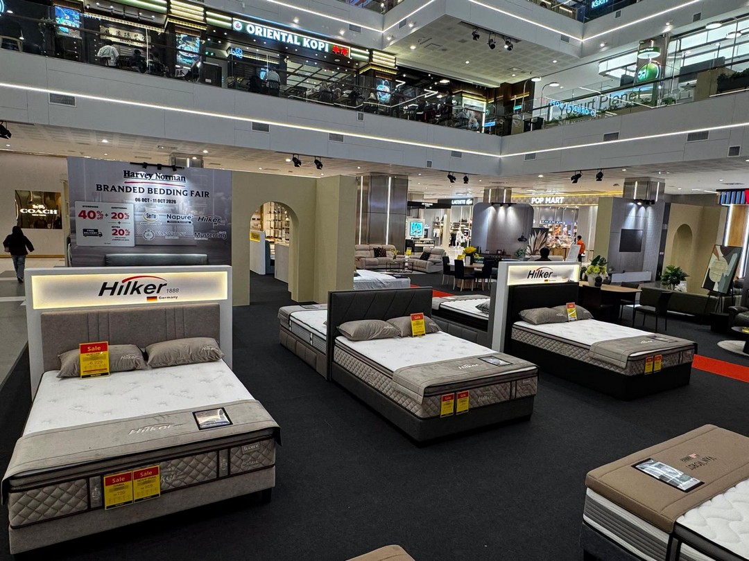Harvey-Norman-Malaysia-Branded-Furniture-Bedding-Fair-5 Now till 11 October 2026: Harvey Norman Malaysia: Branded Furniture & Bedding Fair at Sunway Carnival Mall Penang – Up to 60% Off Bedding, 10% Off Furniture, Extra Rebates and Free Shipping