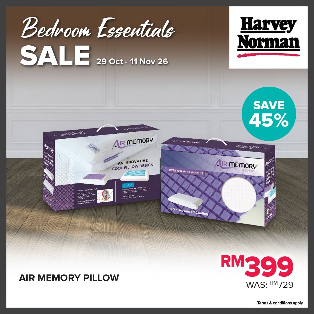 Harvey-Norman-Malaysia-Extra-10-Off-Bedding-Accessories-Sale-4 29 October-11 November 2026: Harvey Norman Malaysia Extra 10% Off Bedding Accessories Sale – Refresh Your Bedroom for Less
