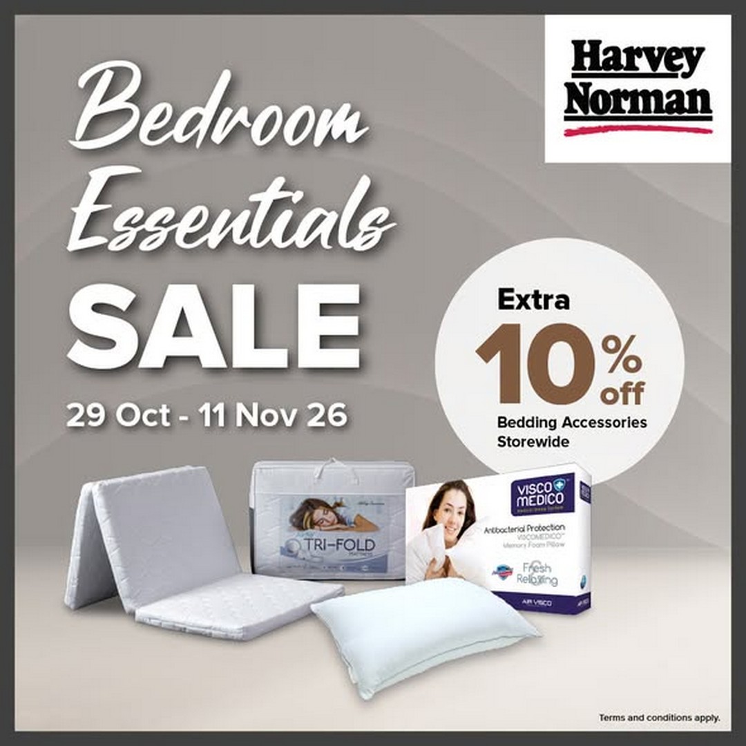 Harvey-Norman-Malaysia-Extra-10-Off-Bedding-Accessories-Sale 29 October-11 November 2026: Harvey Norman Malaysia Extra 10% Off Bedding Accessories Sale – Refresh Your Bedroom for Less