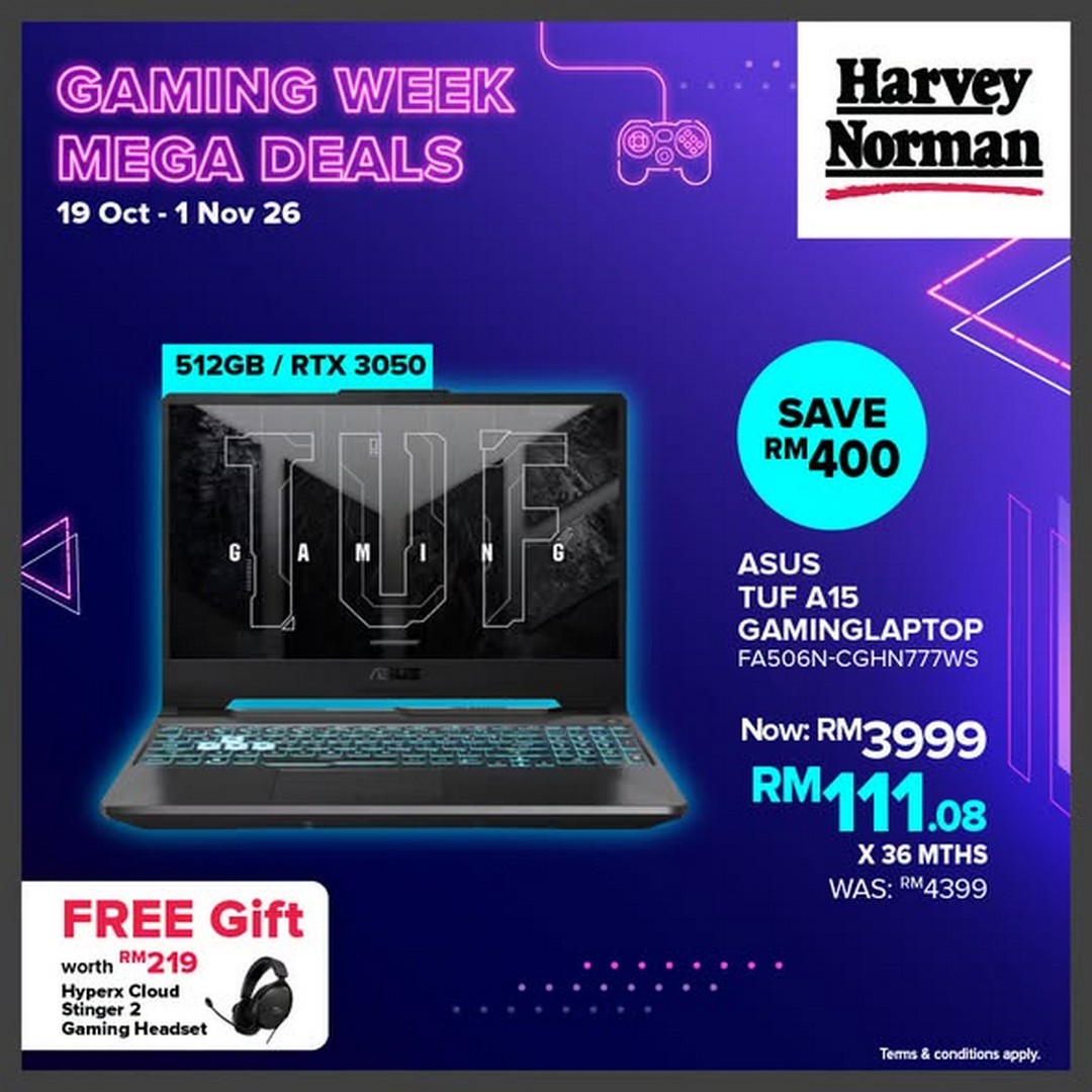 Harvey-Norman-Malaysia-Gaming-Deals-Promotion-3 19 October–1 November 2026: Harvey Norman Malaysia: Gaming Deals Promotion – Save Up to RM3,000 on Selected Gaming Gear and Upgrade Your Gaming Setup