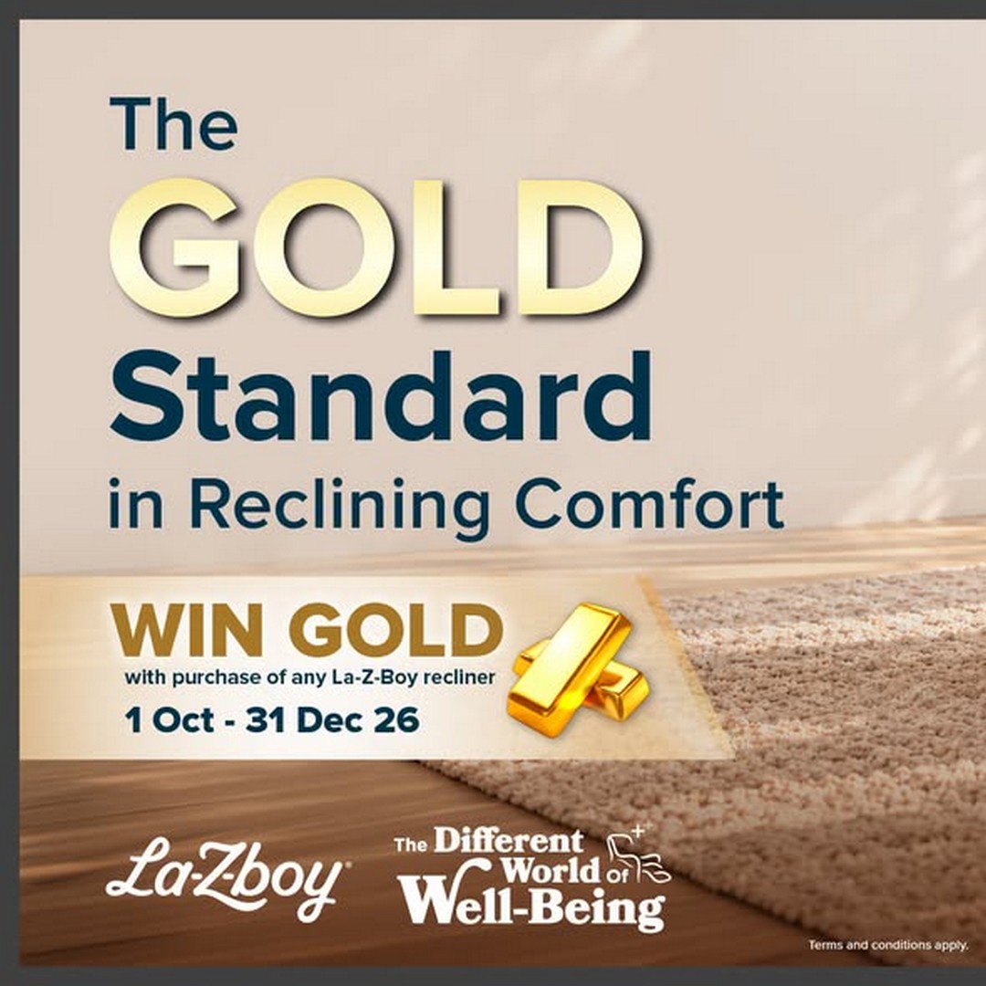 Harvey-Norman-Malaysia-La-Z-Boy-Recliner-Gold-Giveaway-Promotion 1 October-31 December 2026: Harvey Norman Malaysia: La-Z-Boy Recliner Gold Giveaway Promotion with Every Purchase
