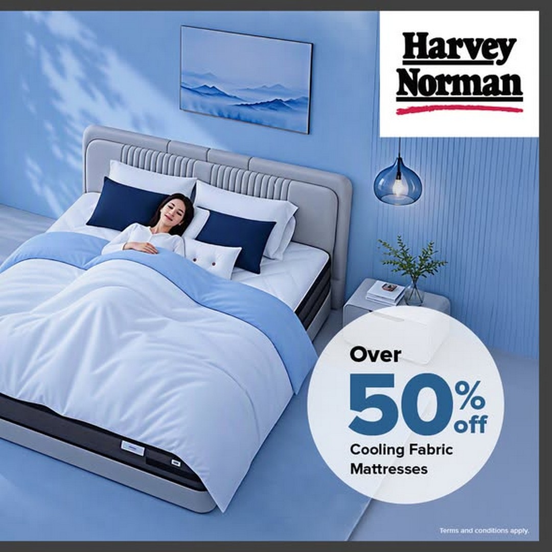 Harvey-Norman-Malaysia-Over-50-Off-Cooling-Fabric-Mattresses-Sale-1 1-14 October 2026: Harvey Norman Malaysia: Over 50% Off Cooling Fabric Mattresses Sale at Stores and Online