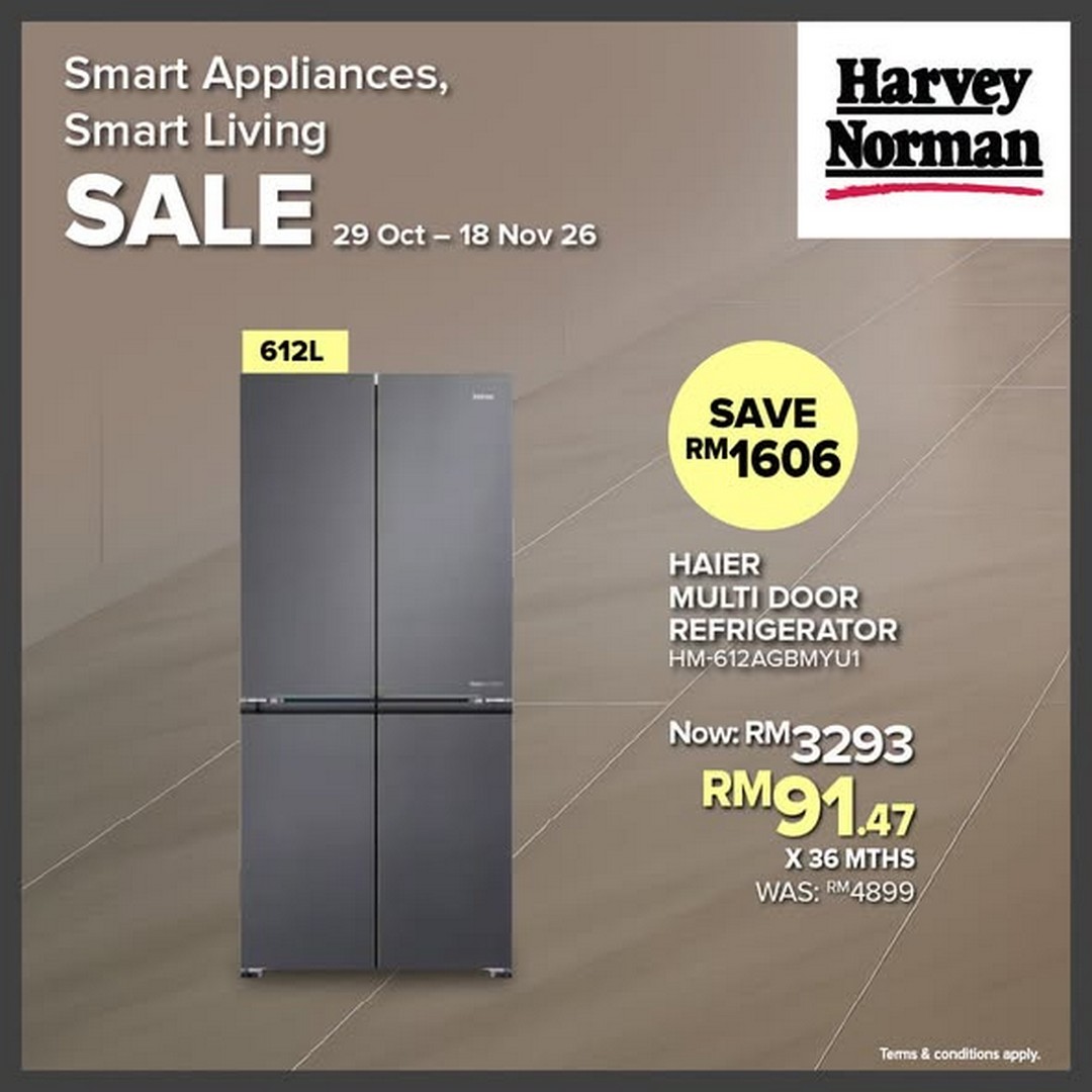 Harvey-Norman-Malaysia-Smart-Appliances-Promotion-3 29 October-18 November 2026: Harvey Norman Malaysia Smart Appliances Promotion – Up to 33% Off, RM400 Instant Cashback & RM100 Touch ’n Go eWallet Credits