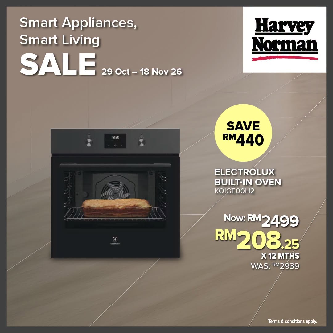 Harvey-Norman-Malaysia-Smart-Appliances-Promotion-7 29 October-18 November 2026: Harvey Norman Malaysia Smart Appliances Promotion – Up to 33% Off, RM400 Instant Cashback & RM100 Touch ’n Go eWallet Credits