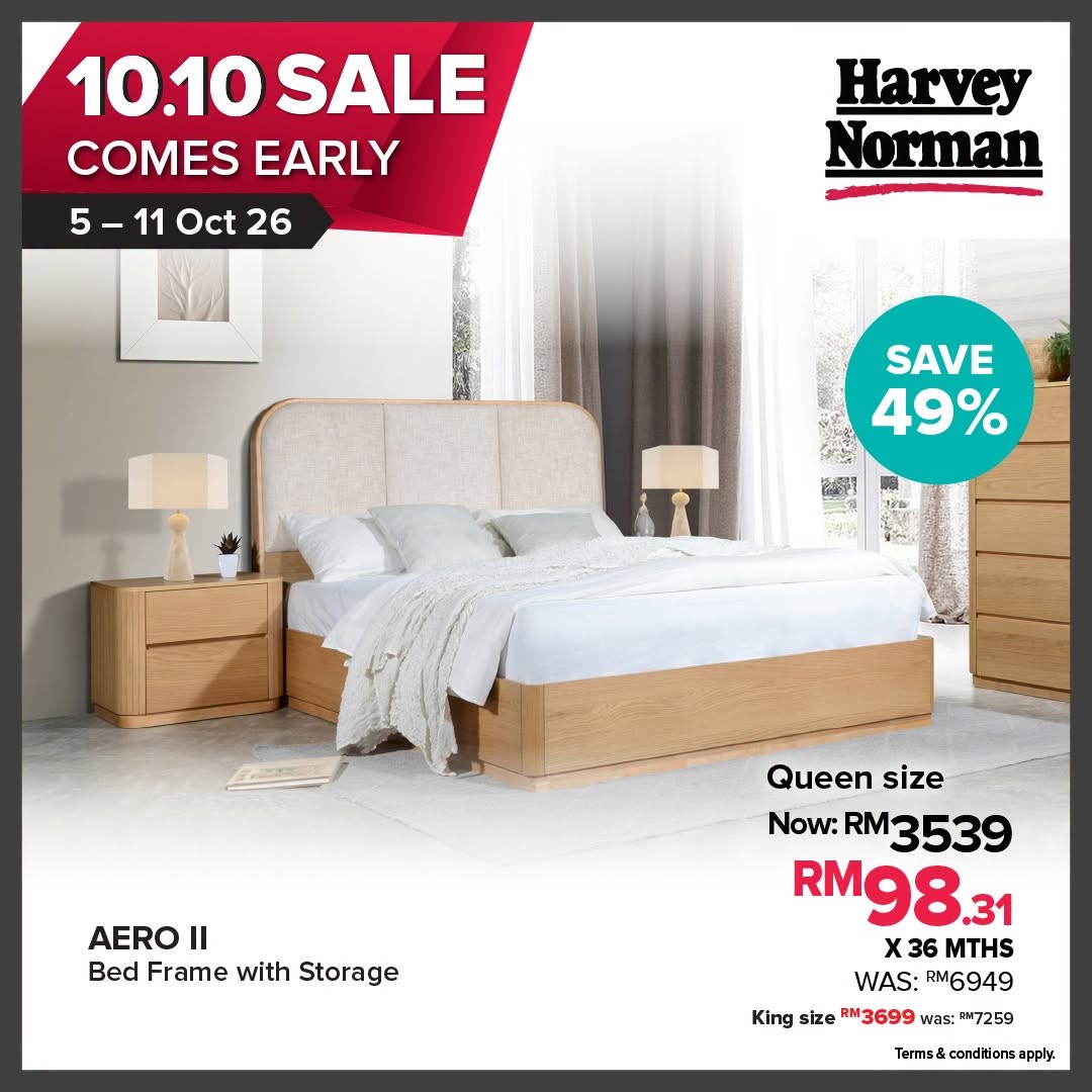 Harvey-Norman-Malaysia-Up-to-70-Off-Extra-10-Off-13 5-11 October 2026: Harvey Norman Malaysia: Up to 70% Off + Extra 10% Off Selected Products 10.10 Shopping Promotion