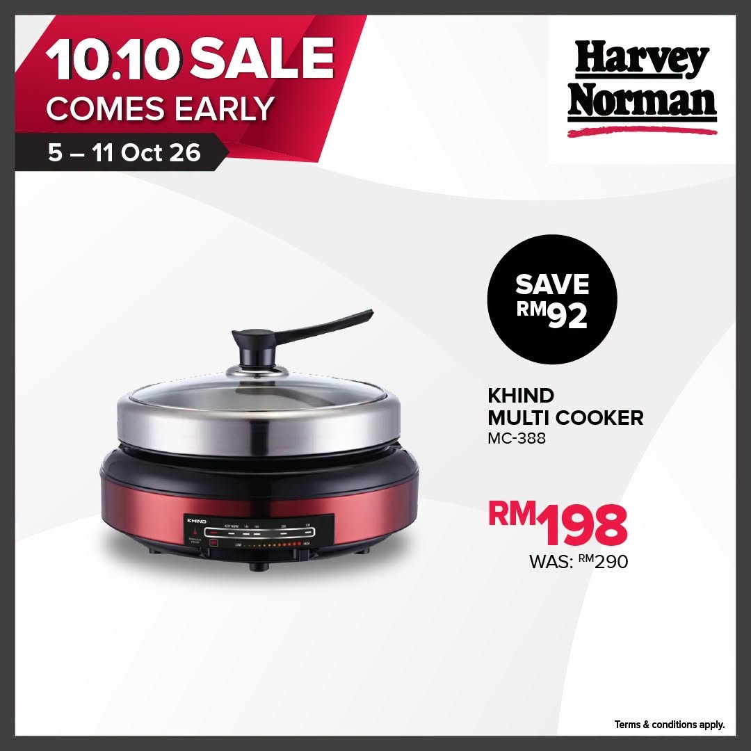 Harvey-Norman-Malaysia-Up-to-70-Off-Extra-10-Off-4 5-11 October 2026: Harvey Norman Malaysia: Up to 70% Off + Extra 10% Off Selected Products 10.10 Shopping Promotion