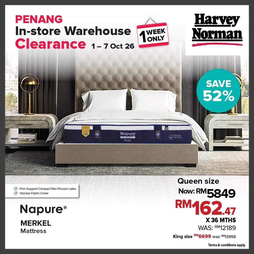Harvey-Norman-Malaysia-Up-to-75-Off-Penang-In-Store-Warehouse-Clearance-14-1 1-7 October 2026: Harvey Norman Malaysia: Up to 75% Off Penang In-Store Warehouse Clearance Sale at All Penang Stores