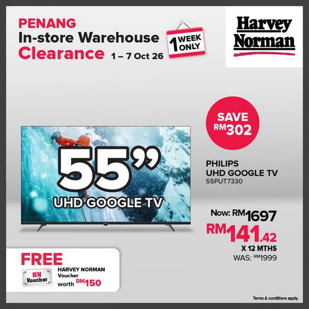 Harvey-Norman-Malaysia-Up-to-75-Off-Penang-In-Store-Warehouse-Clearance-2 1-7 October 2026: Harvey Norman Malaysia: Up to 75% Off Penang In-Store Warehouse Clearance Sale at All Penang Stores