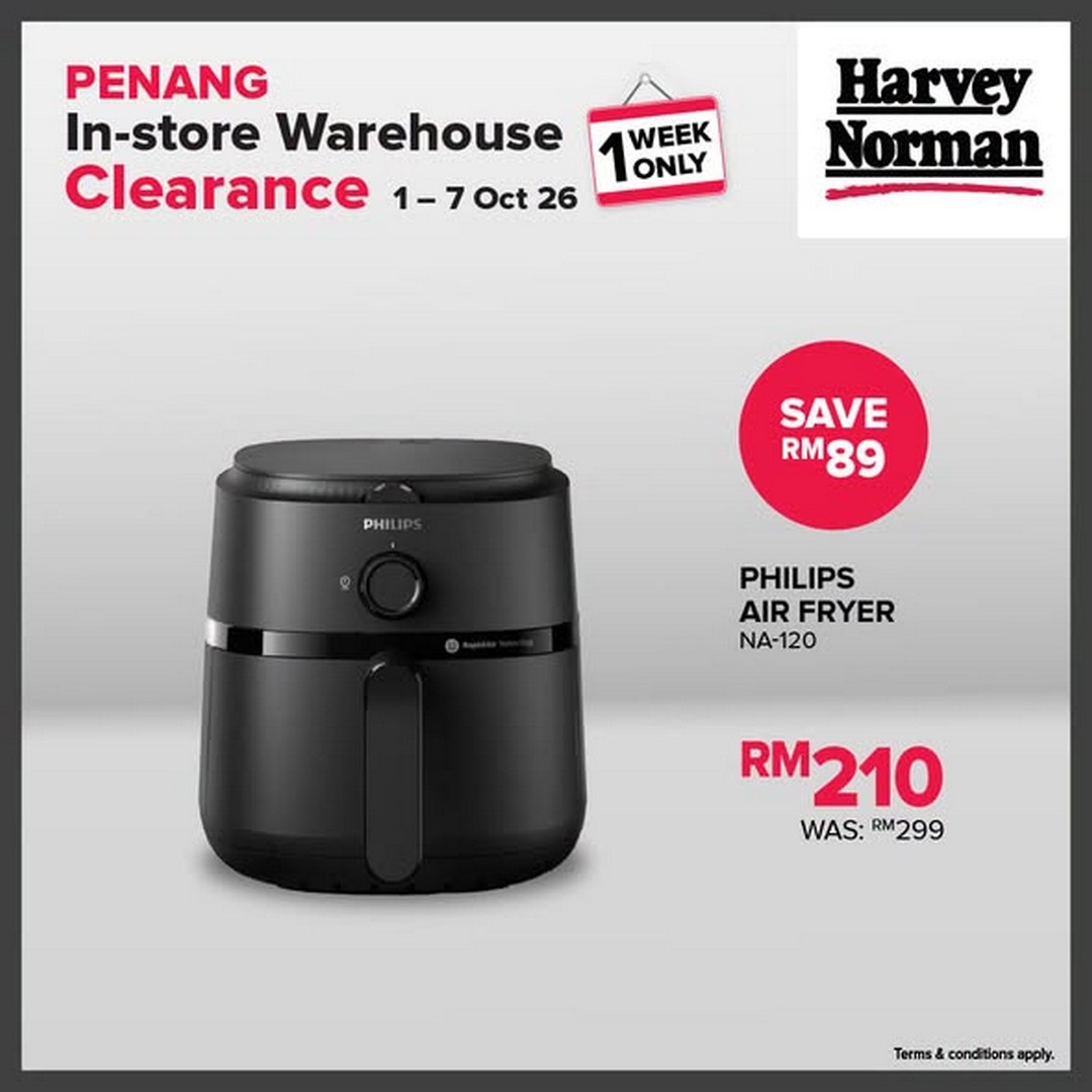 Harvey-Norman-Malaysia-Up-to-75-Off-Penang-In-Store-Warehouse-Clearance-3 1-7 October 2026: Harvey Norman Malaysia: Up to 75% Off Penang In-Store Warehouse Clearance Sale at All Penang Stores