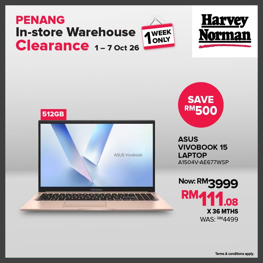 Harvey-Norman-Malaysia-Up-to-75-Off-Penang-In-Store-Warehouse-Clearance-6 1-7 October 2026: Harvey Norman Malaysia: Up to 75% Off Penang In-Store Warehouse Clearance Sale at All Penang Stores