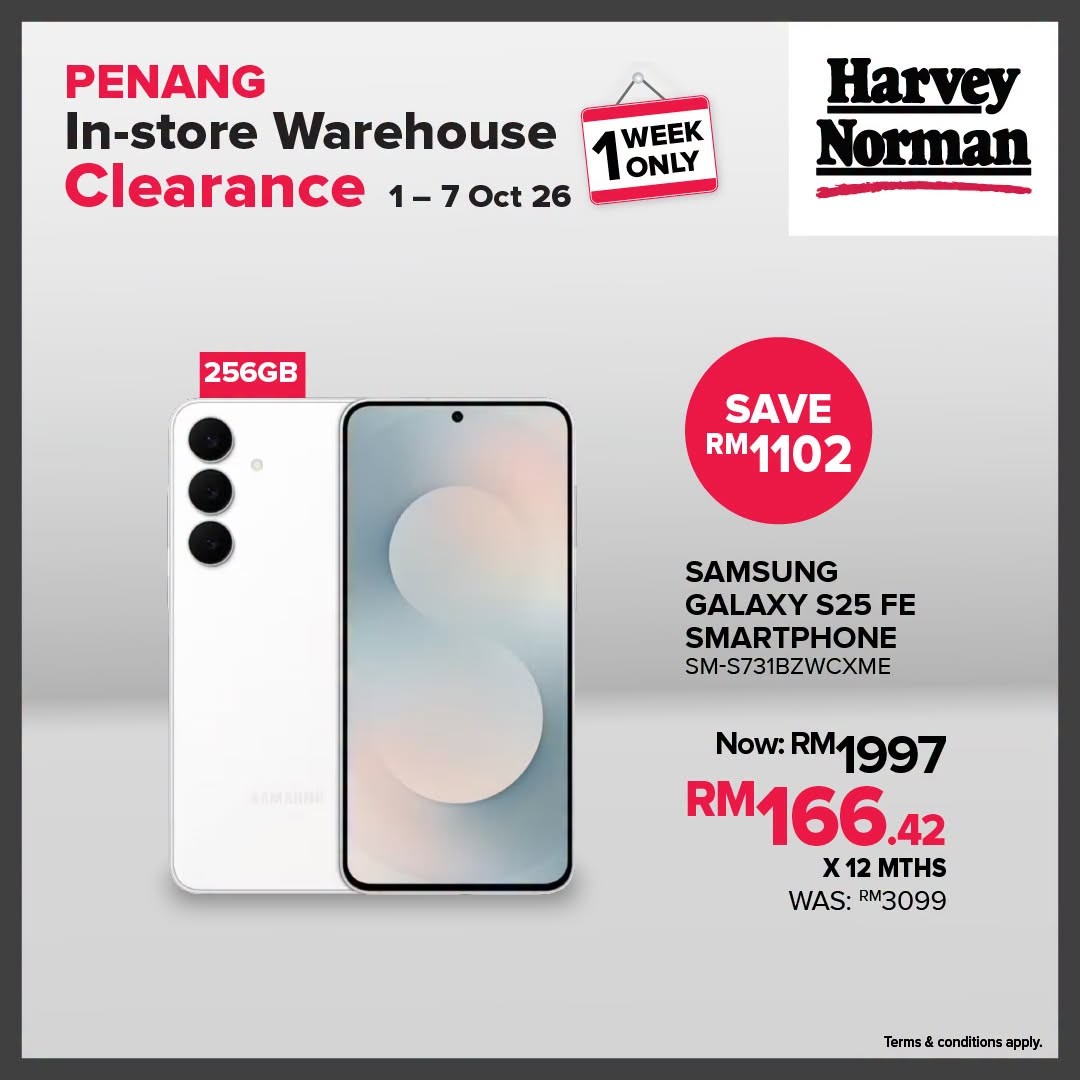 Harvey-Norman-Malaysia-Up-to-75-Off-Penang-In-Store-Warehouse-Clearance-8 1-7 October 2026: Harvey Norman Malaysia: Up to 75% Off Penang In-Store Warehouse Clearance Sale at All Penang Stores