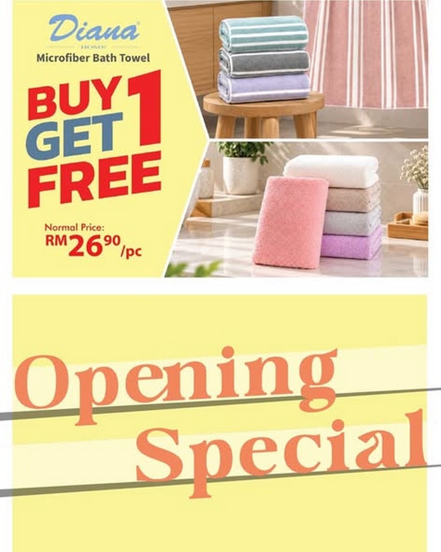 Homes-Harmony-Grand-Opening-Promotion-at-Gurney-Plaza-Penang-3 9 October 2026: Home’s Harmony: Grand Opening Promotion at Gurney Plaza Penang – RM20 Instant Rebate, Buy 1 Free 1 Bath Towels and Thermos Flasks from RM15 at 10am