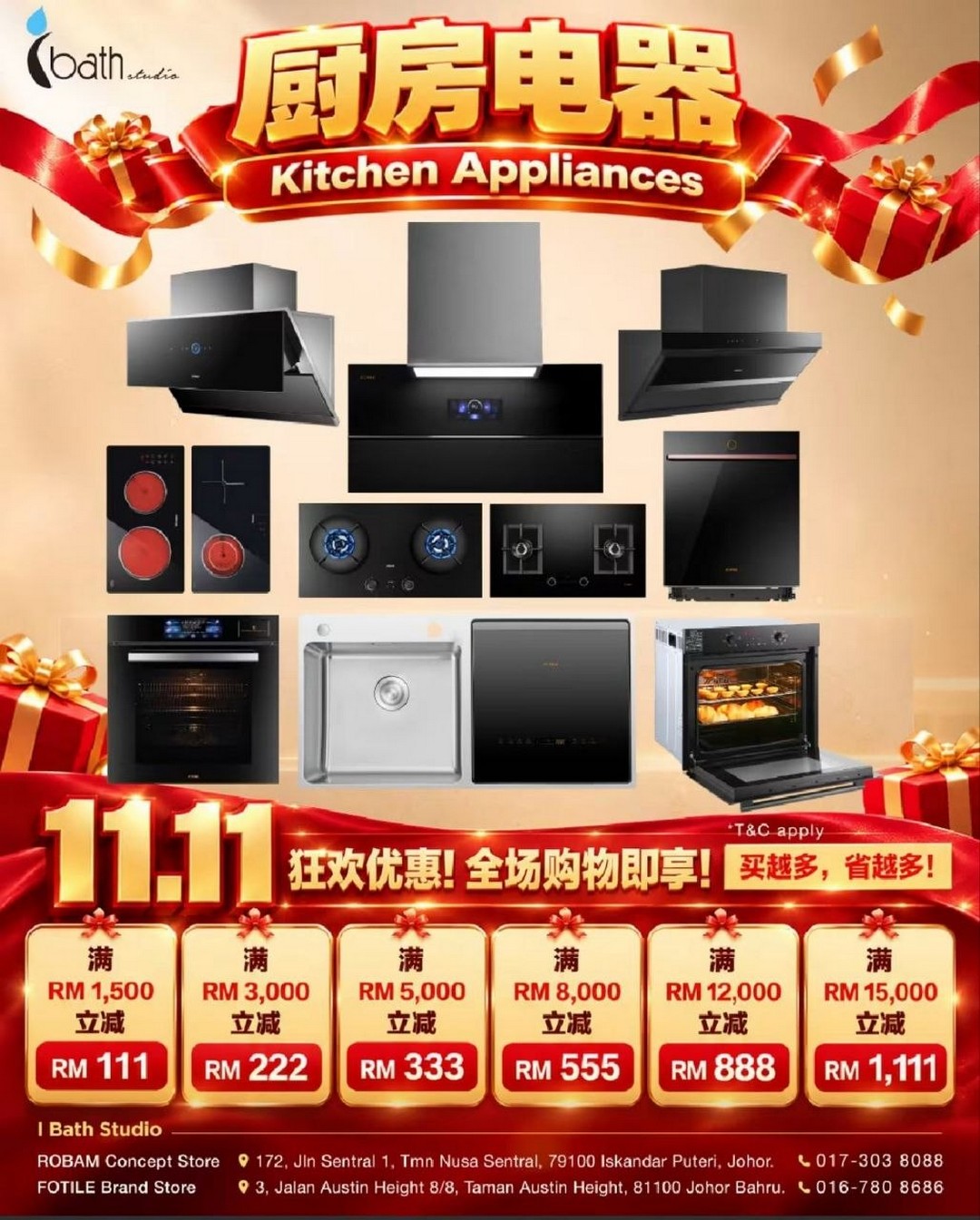 I-Bath-Studio-11.11-Mega-Sale-3 28 October-11 November 2026: I Bath Studio 11.11 Mega Sale – Enjoy Up to RM1,111 OFF Kitchen Appliances, Bathroom Accessories & Water Purification Equipment at Johor Bahru Outlets