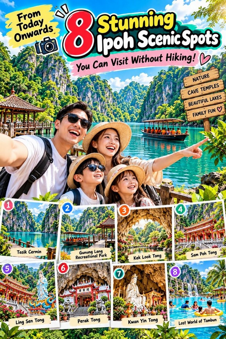 Ipoh-Travel-Guide-–-8-Stunning-Scenic-Attractions-1 21 October 2026 onwards: Ipoh Travel Guide – 8 Stunning Scenic Attractions, Cave Temples and Family-Friendly Places to Visit Without Hiking in Perak, Malaysia