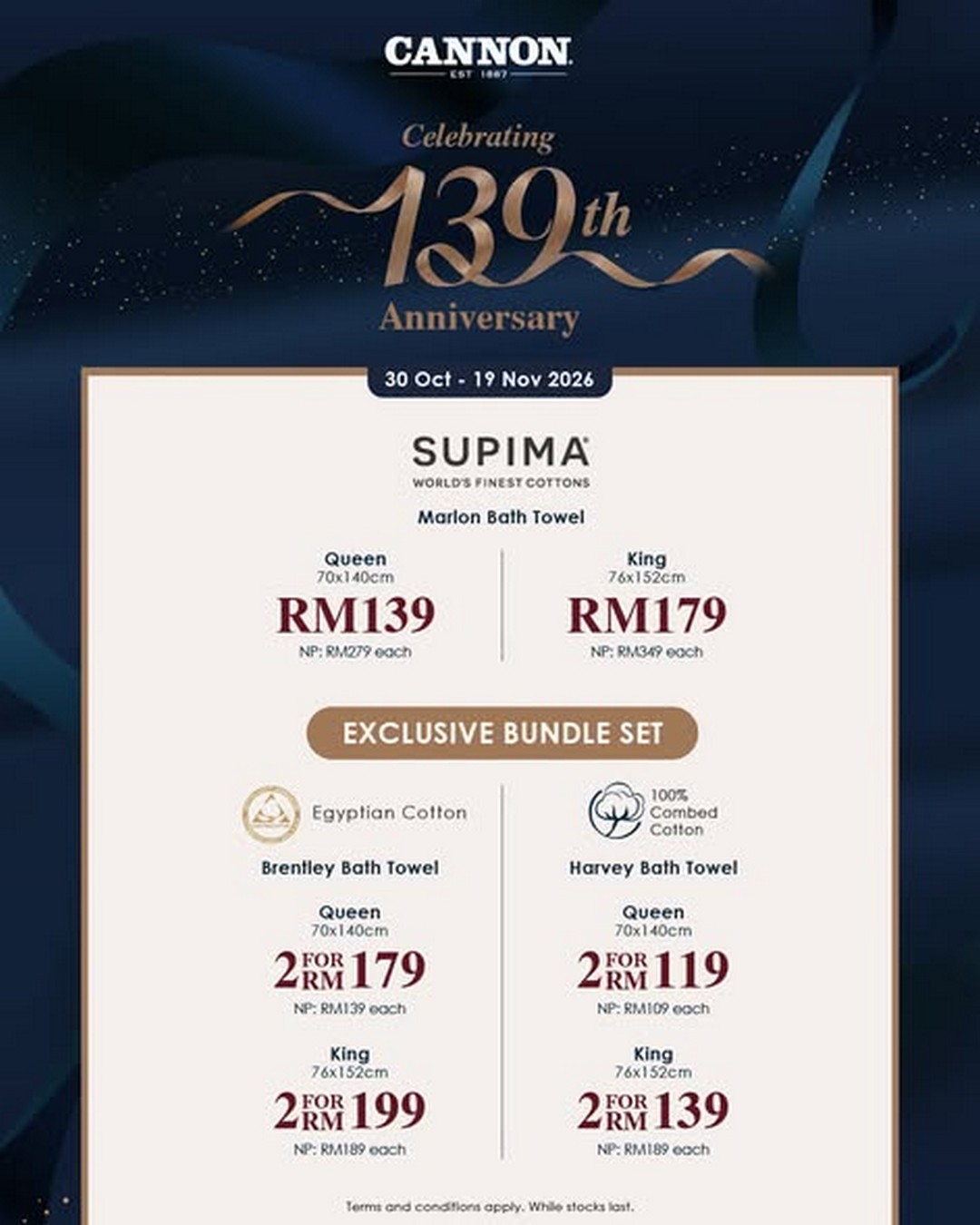 Isetan-Kuala-Lumpur-CANNON-139th-Anniversary-Promotion-1 30 October-19 November 2026: Isetan Kuala Lumpur CANNON 139th Anniversary Promotion, Enjoy Up to 70% Off Sleep Essentials at Isetan KLCC