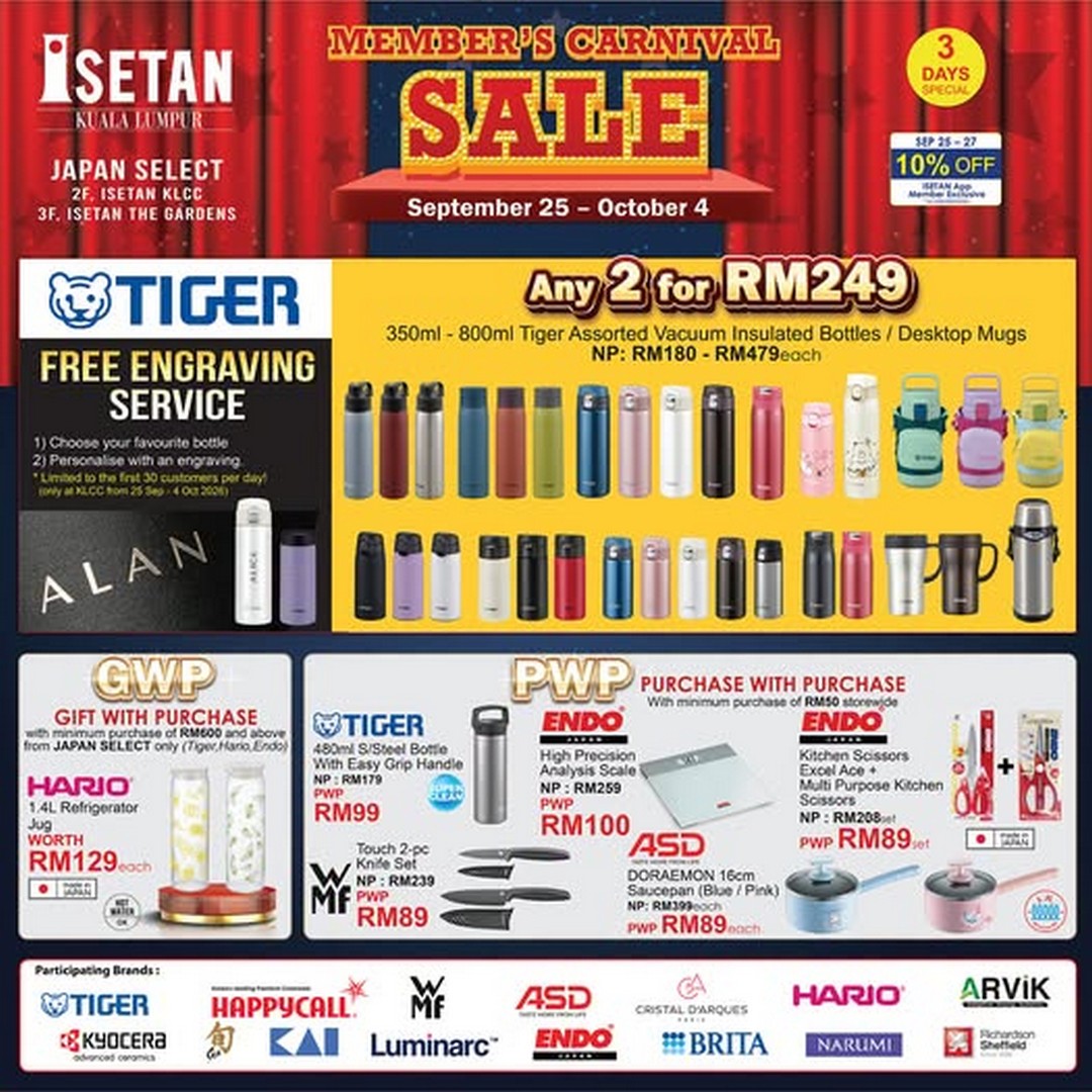 Isetan-Kuala-Lumpur-Member-Carnival-Sale-with-Exclusive-Member 25 September-4 October 2026: Isetan Kuala Lumpur: Member Carnival Sale with Exclusive Member Offers and Savings at Isetan KLCC and Isetan The Gardens