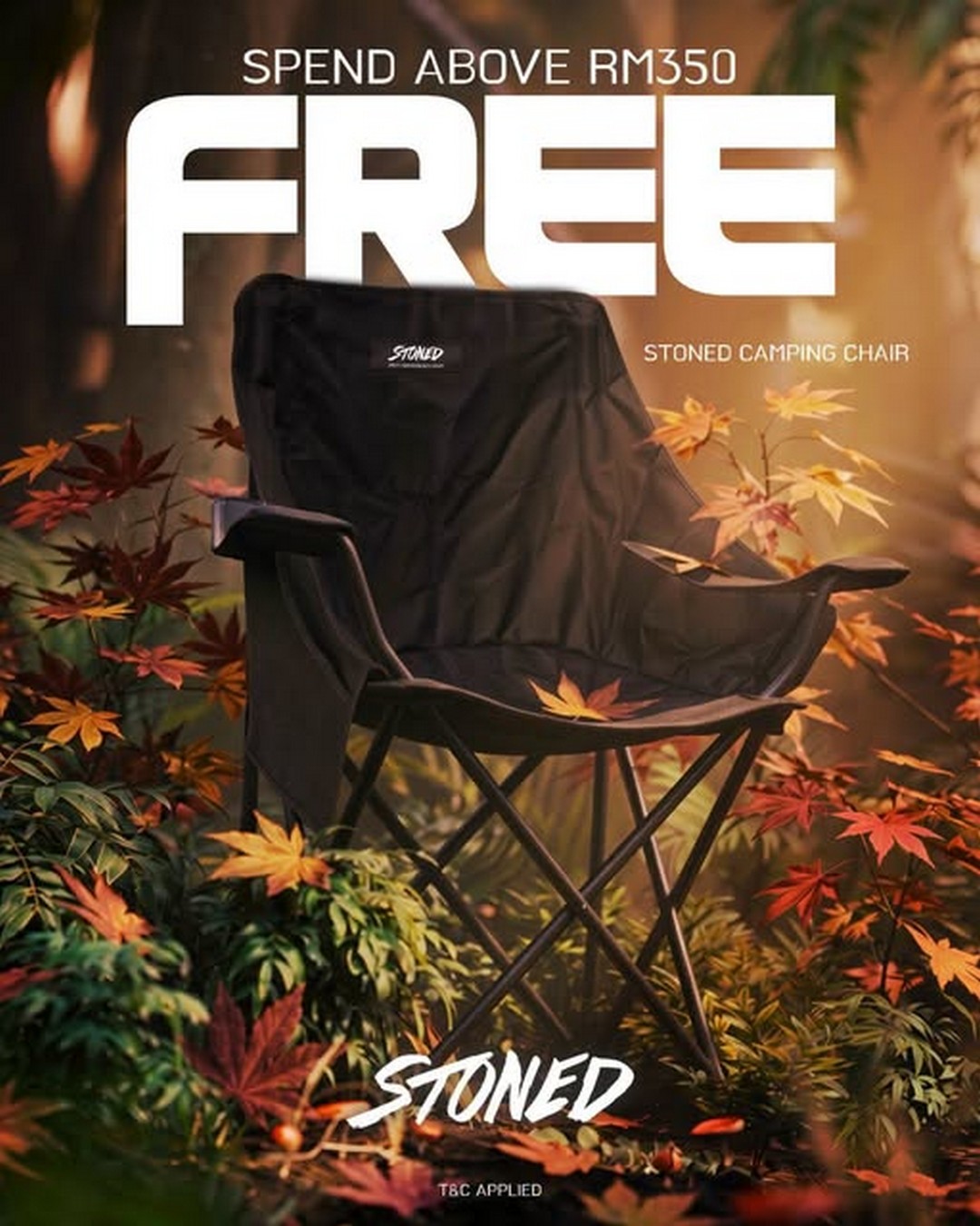 Isetan-Kuala-Lumpur-Stoned-Co-Promotion 31 October 2026 Onwards: Isetan Kuala Lumpur Stoned & Co Promotion – Spend RM350 & Get a FREE Camping Chair at KLCC and Online Store