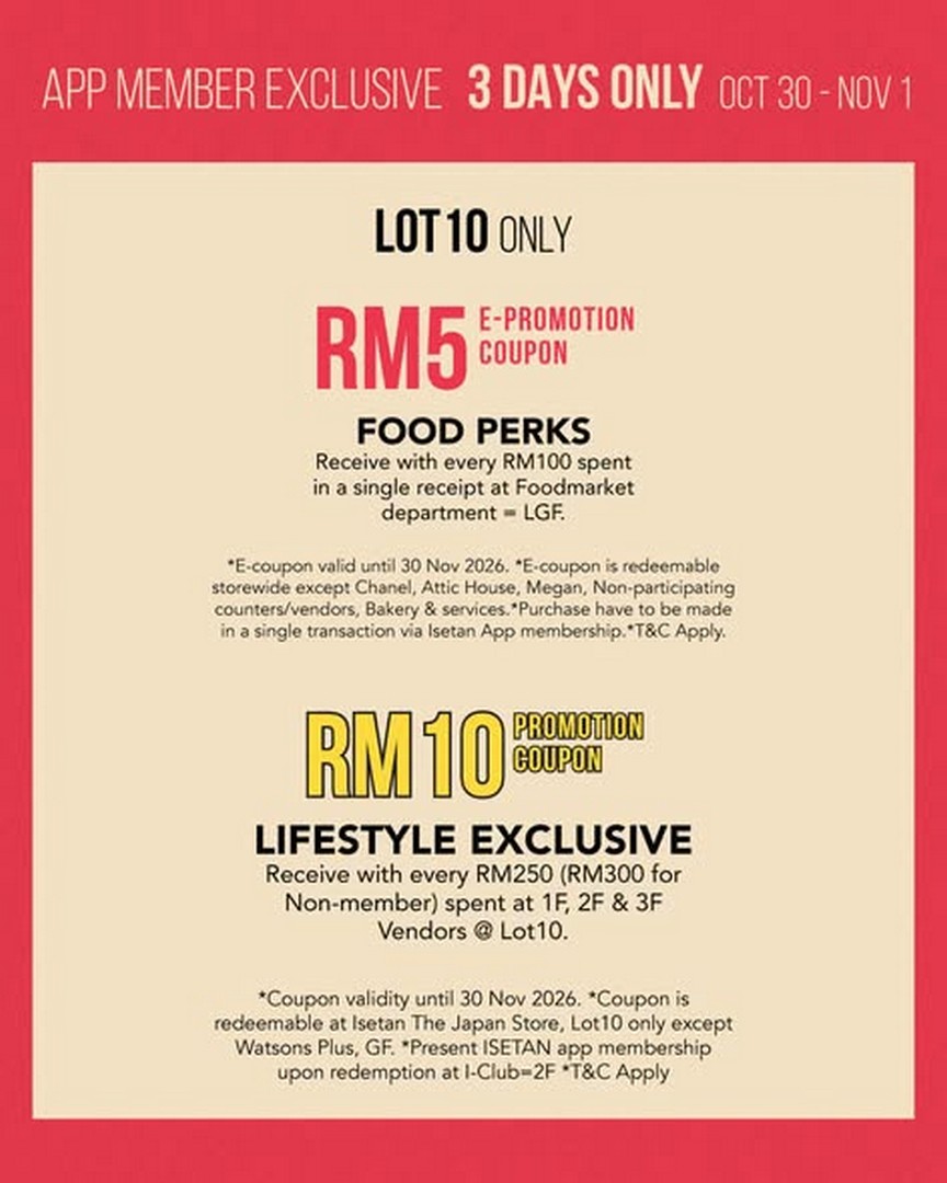 Isetan-Kuala-Lumpur-Year-End-Sale-2026-3 30 October-12 November 2026: Isetan Kuala Lumpur Year End Sale 2026 – Enjoy Up to 80% OFF at Isetan KL Stores, Shop More and Save More!