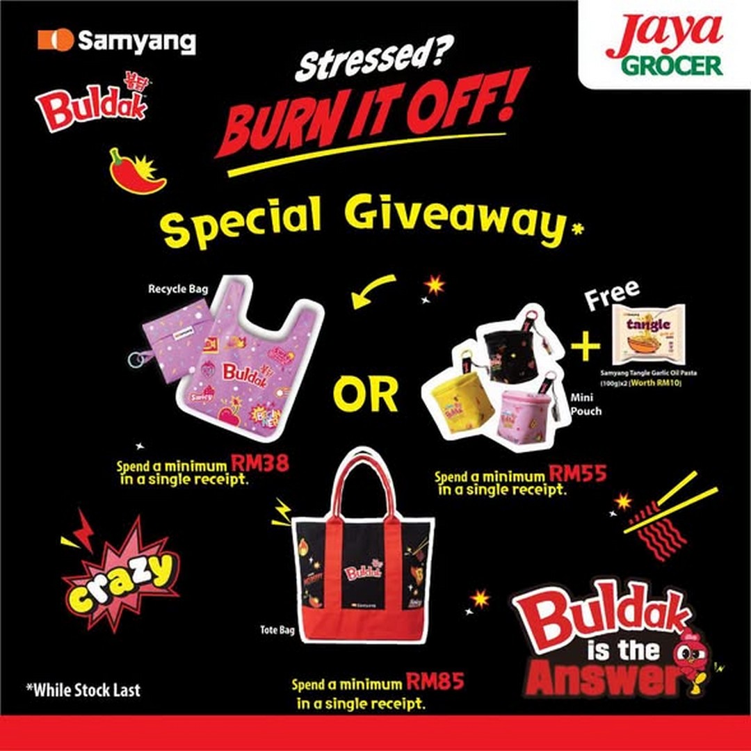 Jaya-Grocer-Buldak-Carnival-Promotion-at-KL-East-Mall-2 21–25 October 2026: Jaya Grocer: Buldak Carnival Promotion at KL East Mall – Enjoy Fun Activities and Get Free Gifts with Minimum Spend of RM38