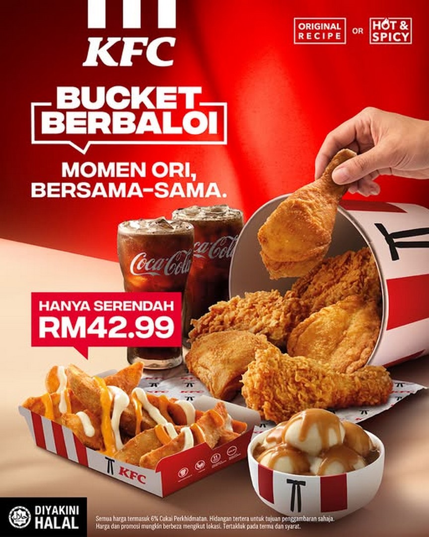 KFC-Malaysia-Family-Sharing-Promotion 1 October 2026 onwards: KFC Malaysia: Family Sharing Promotion From RM42.99 for 4 to 5 People