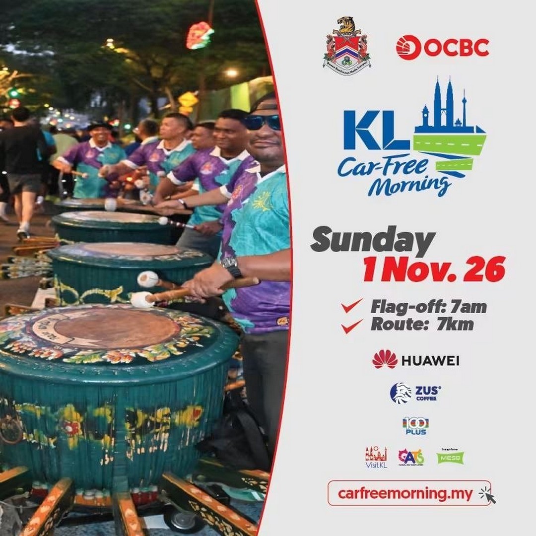 KL-Car-Free-Morning-2026-Returns-with-a-Free-7KM-City-Adventure-1 1 November 2026: KL Car-Free Morning 2026 Returns with a Free 7KM City Adventure from 7am to 9am at Dataran DBKL, Kuala Lumpur