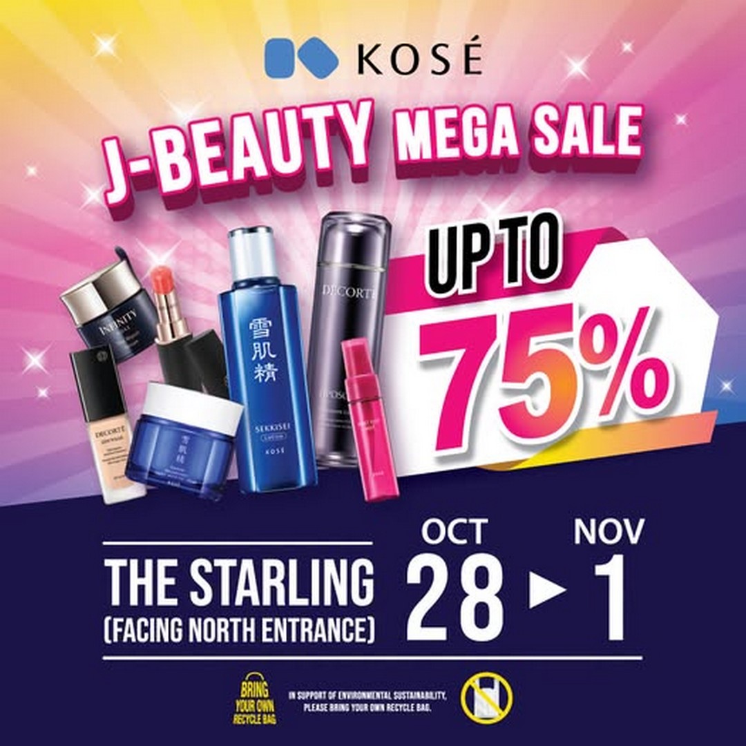 KOSE-DECORTE-J-Beauty-Mega-Sale-in-Malaysia 28 October–1 November 2026: KOSÉ & DECORTÉ J-Beauty Mega Sale in Malaysia – Enjoy Up to 75% OFF Skincare, Makeup and Beauty Products at The Starling