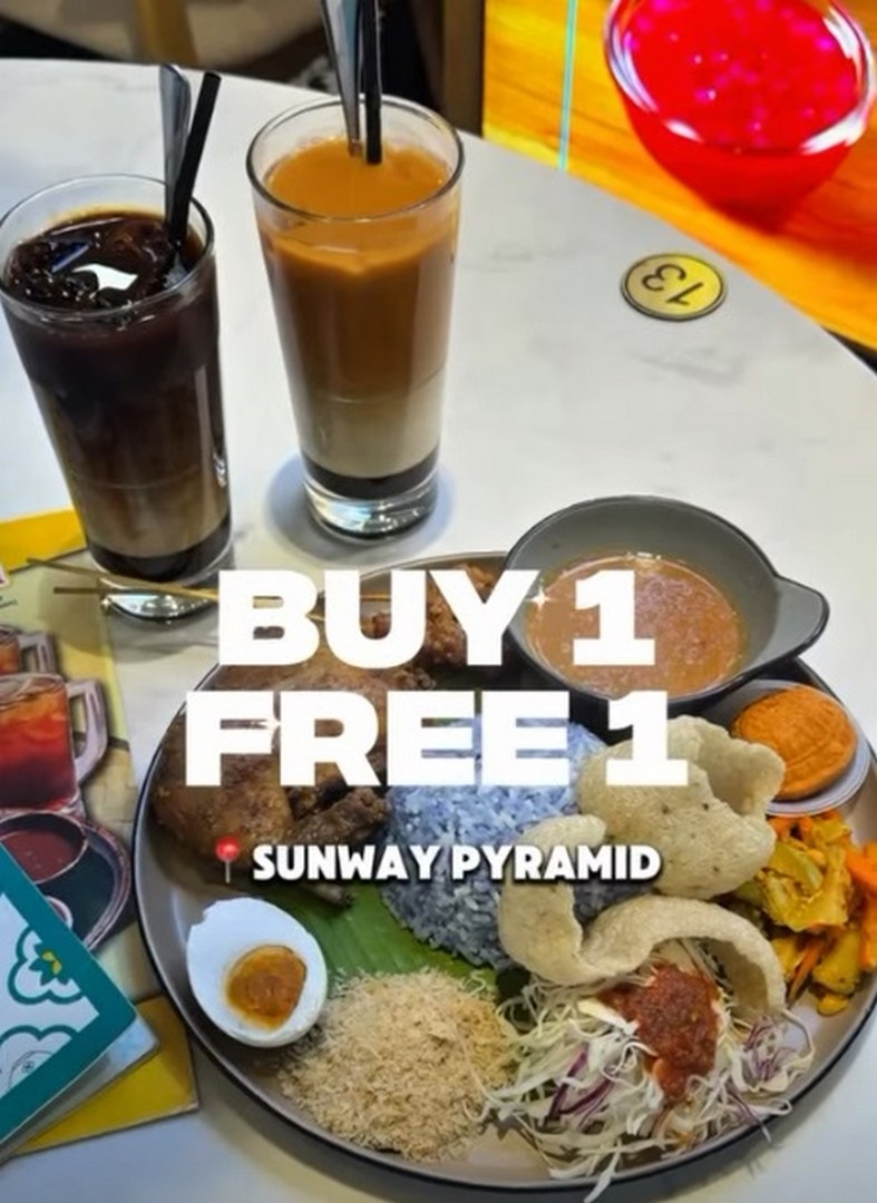 Kakatoo-Malaysia-Buy-1-Free-1-Nyonya-Style-Nasi-Kerabu-Promotion 12 October-8 November 2026: Kakatoo Malaysia: Buy 1 Free 1 Nyonya Style Nasi Kerabu Promotion at Sunway Pyramid, Get a Free Iced Three Layer Coffee or Tea