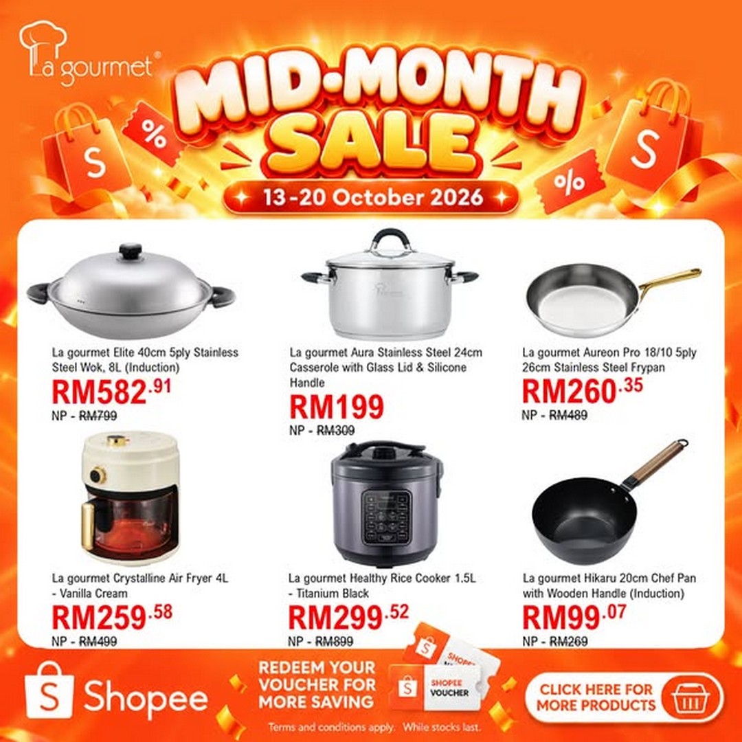 Katrin-BJ-Malaysia-Mid-Month-Savings-Sale-on-Shopee-and-Lazada-1 13-20 October 2026: Katrin BJ Malaysia: Mid Month Savings Sale on Shopee and Lazada – Shop La gourmet, Shogun, Joseph Joseph, Greenpan and Brabantia Deals Online