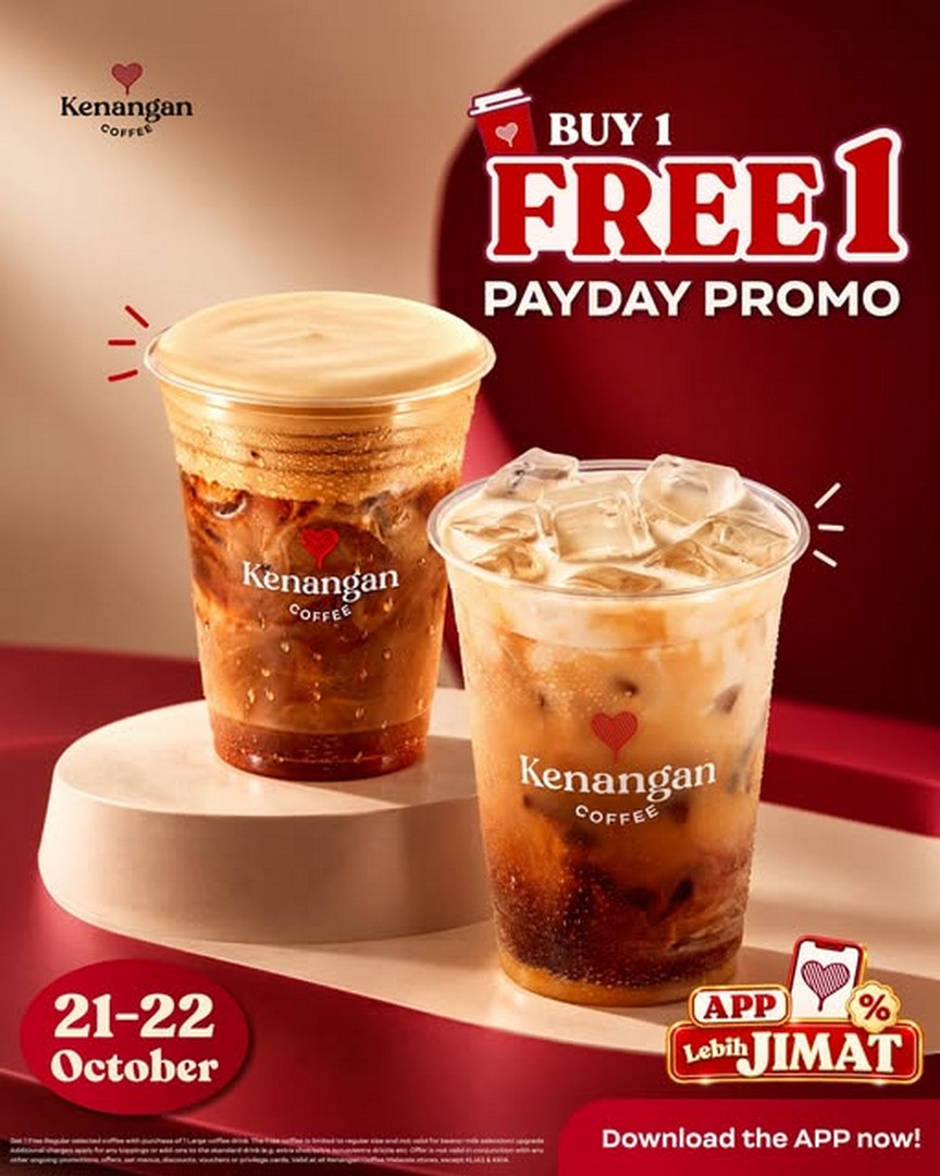 Kenangan-Coffee-Malaysia-Buy-1-Large-Get-1-Regular-Free-Promotion 21–22 October 2026: Kenangan Coffee Malaysia Buy 1 Large, Get 1 Regular Free Promotion – Enjoy Double the Coffee Savings via the Kenangan Coffee App at Participating Outlets Nationwide