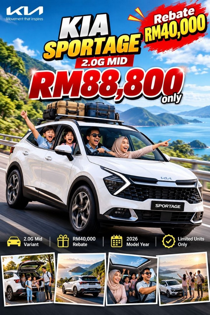 Kia-Malaysia-Kia-Sportage-2.0G-Mid-Promotion-1 15 October–31 December 2026: Kia Malaysia: Kia Sportage 2.0G Mid Promotion with RM40,000 Rebate and Advertised Prices from RM88,800