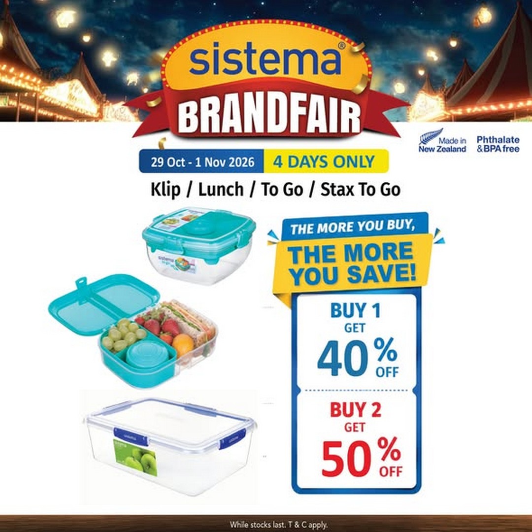 Kitchen-Shop-Brandfair-Weekend-Promotion-4 29 October–1 November 2026: Kitchen Shop Brandfair Weekend Promotion – Discover Sistema Food Storage and Metaltex Kitchen Essentials at Selected Outlets in Malaysia