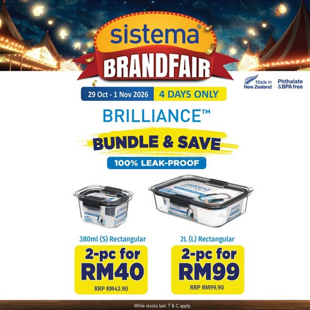 Kitchen-Shop-Brandfair-Weekend-Promotion 29 October–1 November 2026: Kitchen Shop Brandfair Weekend Promotion – Discover Sistema Food Storage and Metaltex Kitchen Essentials at Selected Outlets in Malaysia