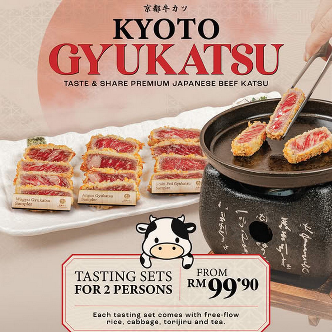 Kyoto-Katsu-Malaysia-Gyukatsu-Sampler-Promotion 11 September 2026 onwards: Kyoto Katsu Malaysia: Gyukatsu Sampler Promotion From RM99.90 With Free-Flow Sides & Lucky Draw at Suria KLCC and IOI City Mall